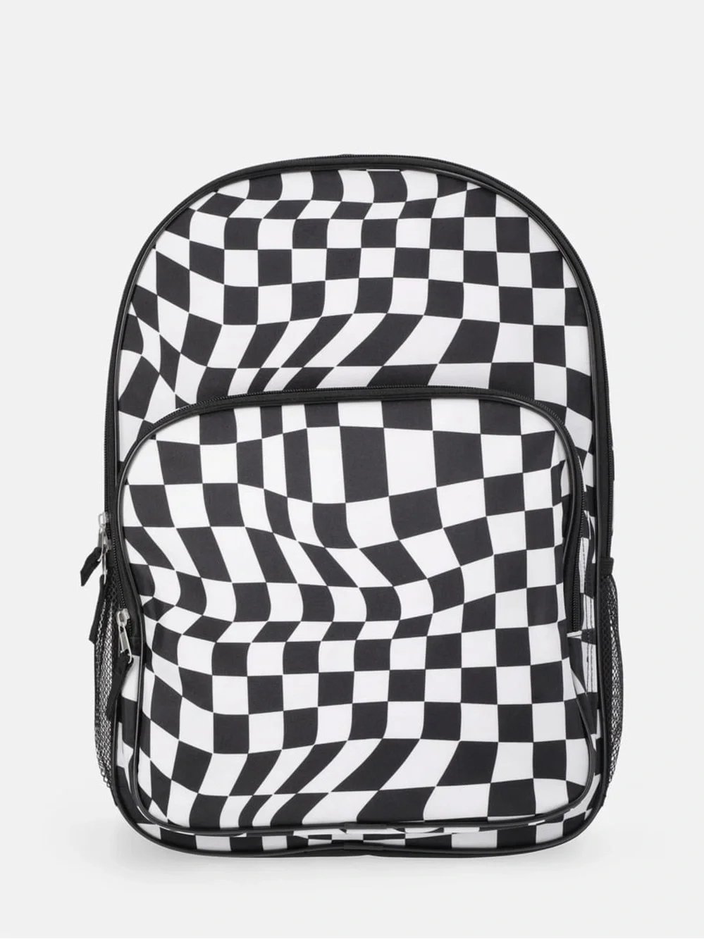 Black & White Checkerboard Kids Backpack W